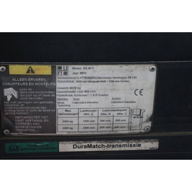 2011 Hyster H2.5FT-42782627