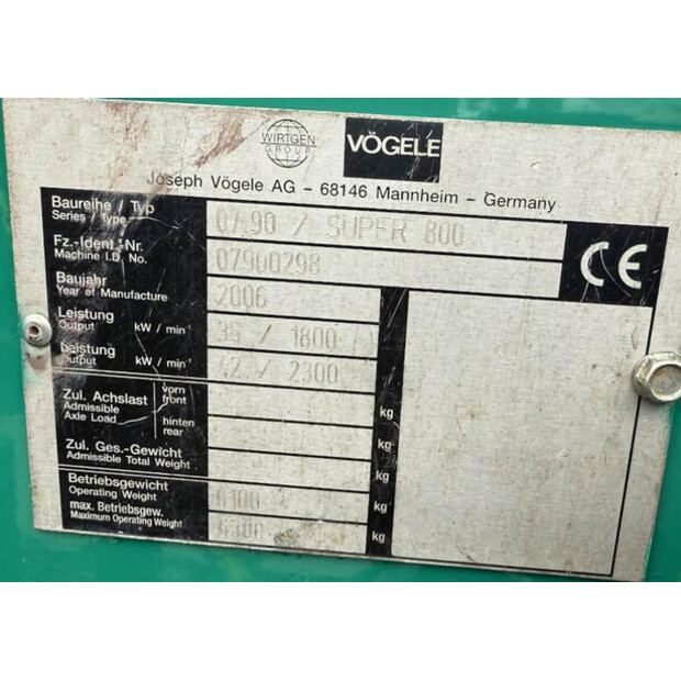 2006 VOGELE Super 800-42785703