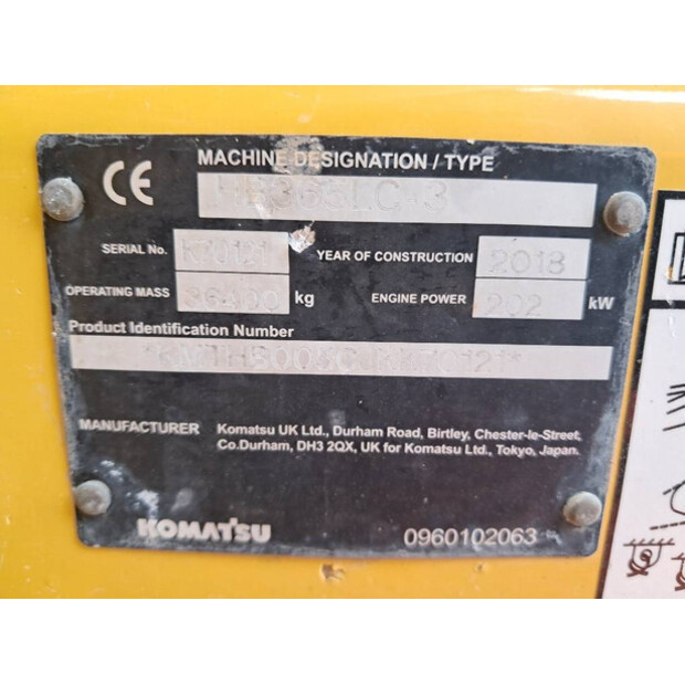 2018 Komatsu HB365LC-3 Hybrid-42805779