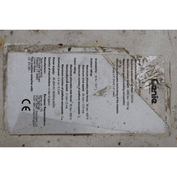 2012 Genie GS2046-42809400