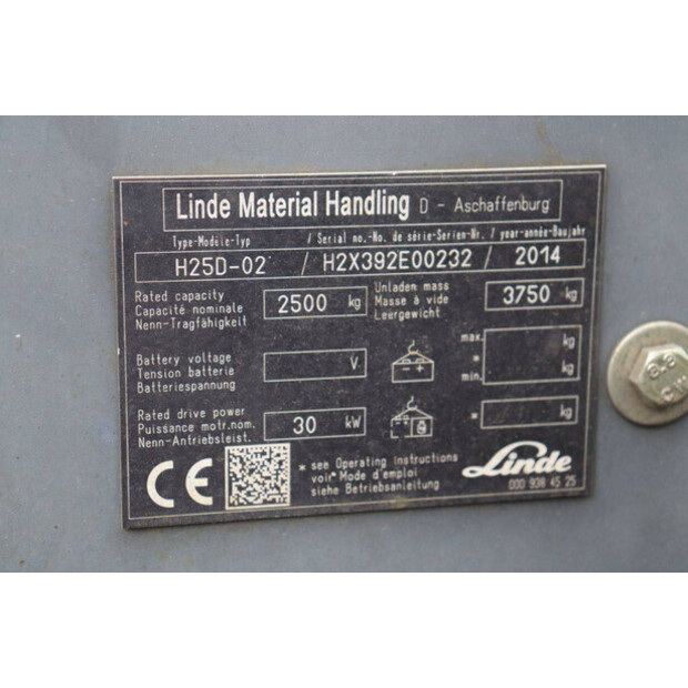 2014 Linde H25D-02-42809688