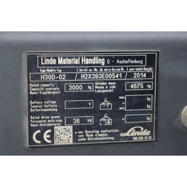 2014 Linde H30D-02-42809856