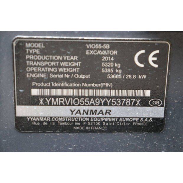 2014 YANMAR VIO55-5B-42810018