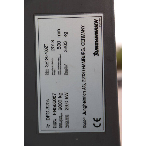 2018 Jungheinrich DFG 320s-42810600