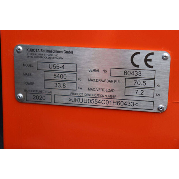2020 KUBOTA U55-4-42810704