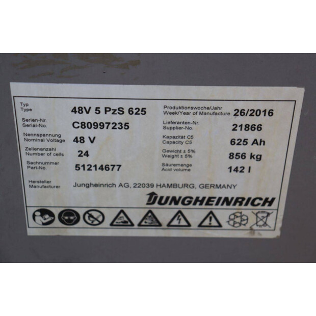 2016 Jungheinrich EFG 216K-42811801