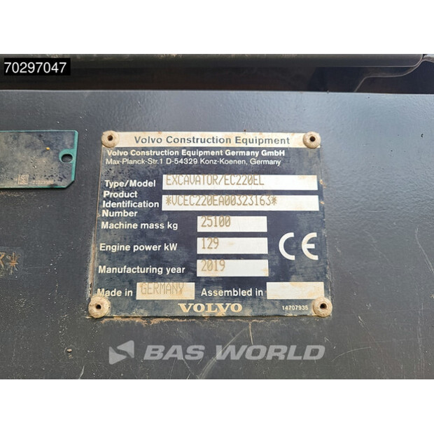 2019 فولفو EC220EL-42858375