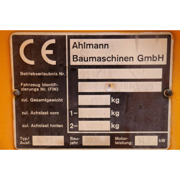 2000 Ahlmann AZ85-42907961