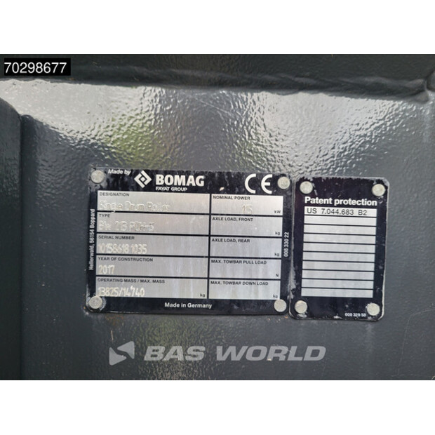 2017 BOMAG BW213 PDH-5 A/C-42912964