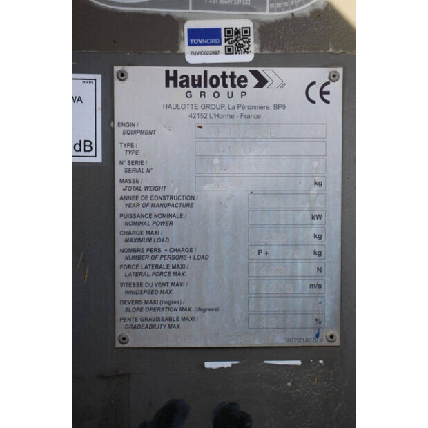 2012 Haulotte HA120PX-42913616