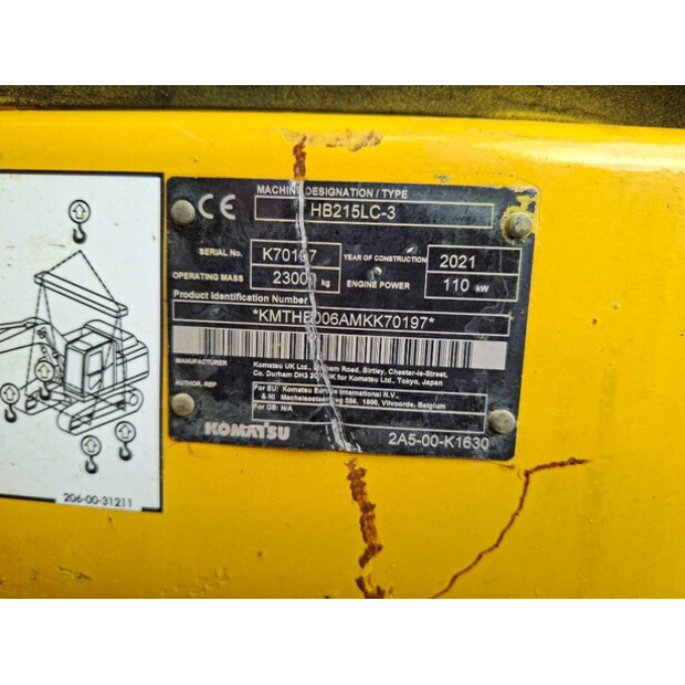 2021 Komatsu HB 215 LC-3-42979080