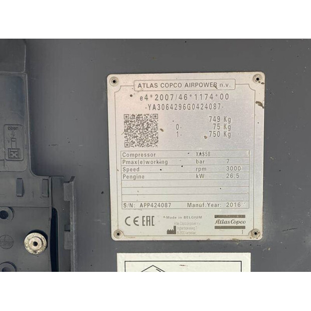 2016 Atlas-Copco XAS58KD-42979717
