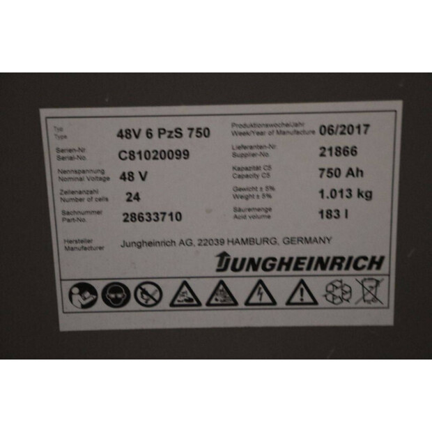 2017 Jungheinrich EFG 216-42988646