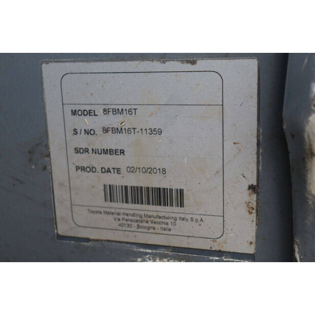 2018 Toyota 8FBM16T-42989015