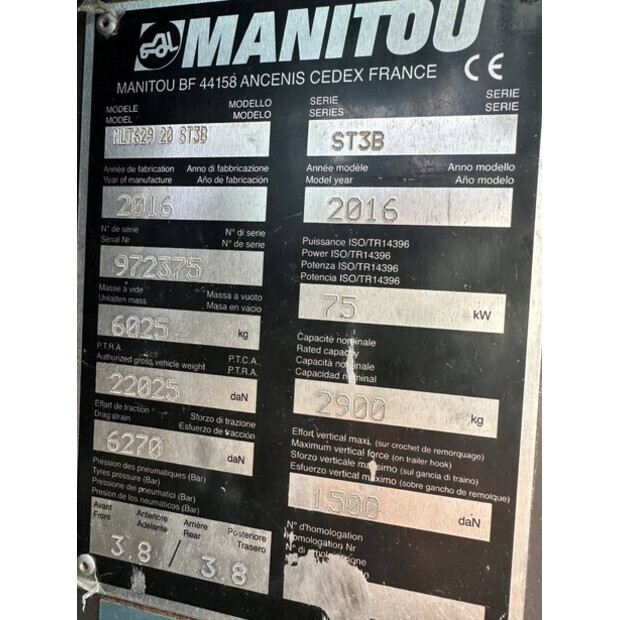 2016 Manitou MLT629-42989338