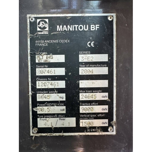 2004 Manitou MLT 845-120-42989373