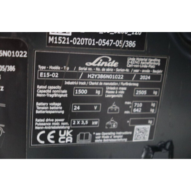 2024 Linde E15-02-42990567
