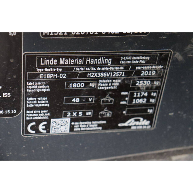 2019 Linde E18PH-02-42990593