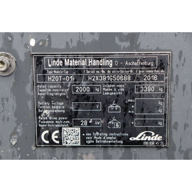 2016 ليندي H20T-01-42991554