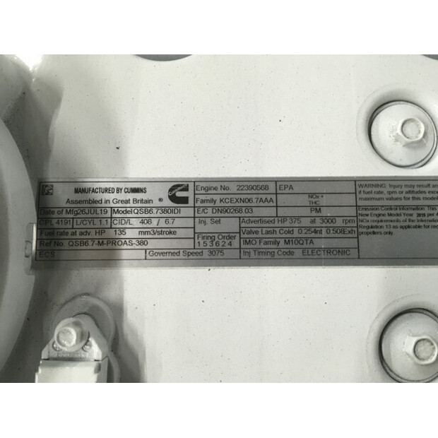 CUMMINS QSB6.7 CPL4191 NEW-43007459