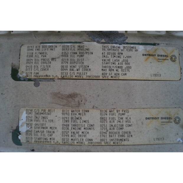 DETROIT DIESEL 8V71N 7083-7000 USED-43007663