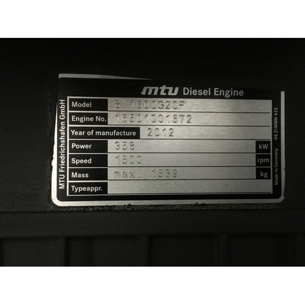 MTU 8V1600 G20F NEW-43007805