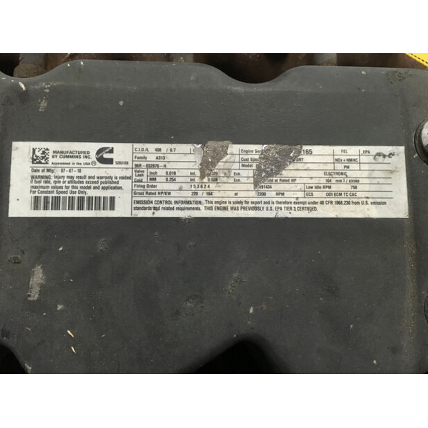 CUMMINS QSB6.7 COMMONRAIL USED-43009598