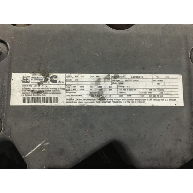 CUMMINS QSB6.7 CPL4959 USED-43009661