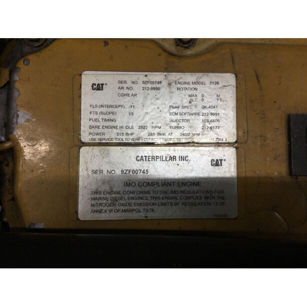 CATERPILLAR 3126B 9ZF-2129990 USED-43011770