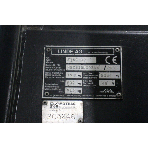 2000 ليندي E16C-02-43012746