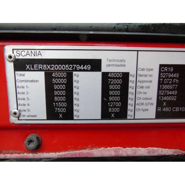 2012 Scania R480-43015265