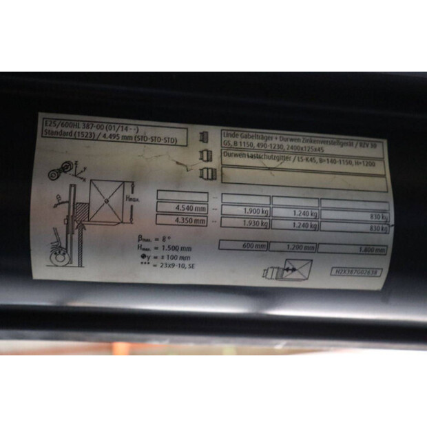 2016 Linde E25HL-01/600-43029452