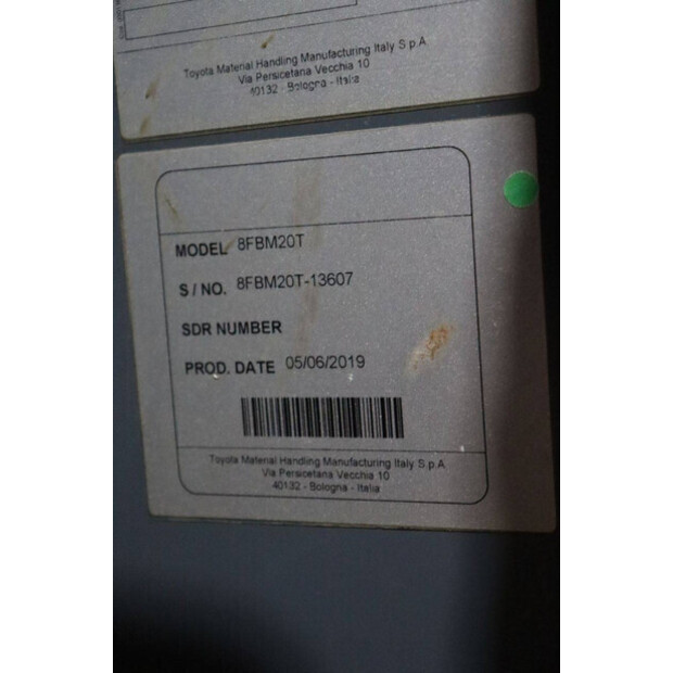 2019 Toyota 8FBM20T-43029662