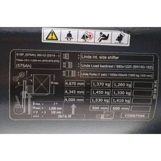 2016 Linde E16P-02-43031265