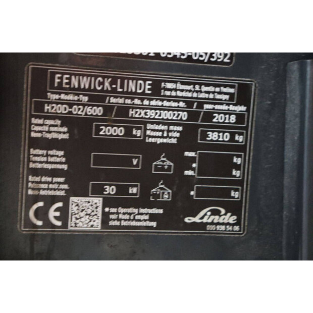2018 Fenwick H20D-02/600-43031456