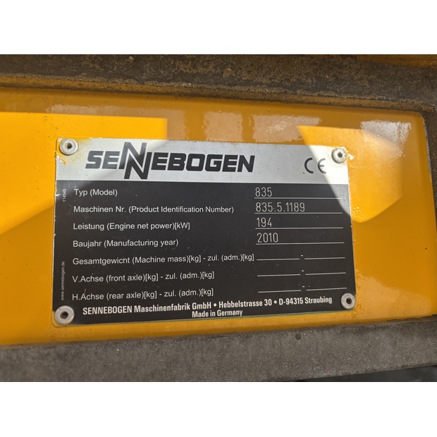 2010 SENNEBOGEN 835R-43037045