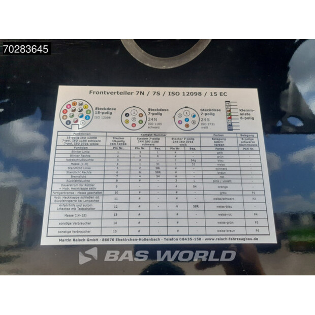 2021 Reisch RSBS-3-15 3 axles LANG-LKW Lift Axle Very good condition-43046165