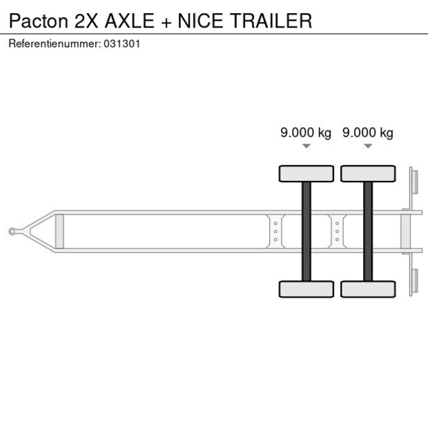1992 Pacton 2X AXLE + NICE TRAILER-43047649