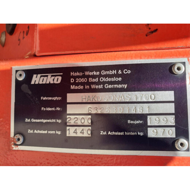 1993 Hako Jonas 1700-43048081