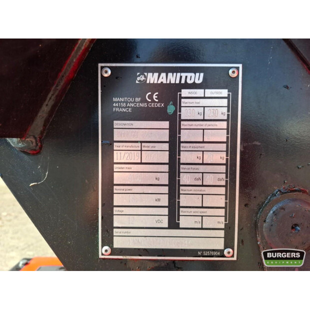 2019 Manitou MAN'GO 12-43052010