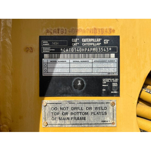 2007 Caterpillar 140H-43056737