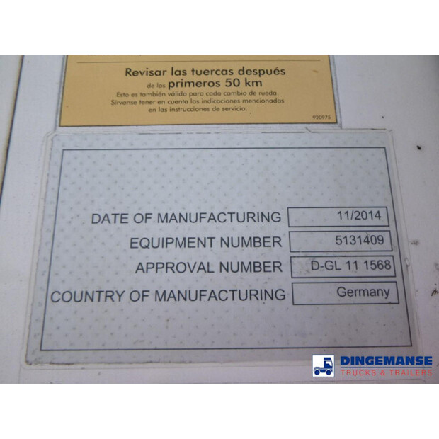 2014 شميتز كارجوبول Frigo trailer + Carrier Vector 1550-43064124