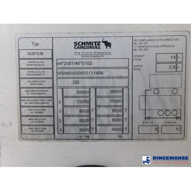2014 شميتز كارجوبول Frigo trailer + Carrier Vector 1550-43064323