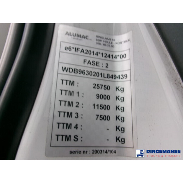 2014 مرسيدس بنز Antos 2533L 6x2 Euro 6 curtain sider-43068765