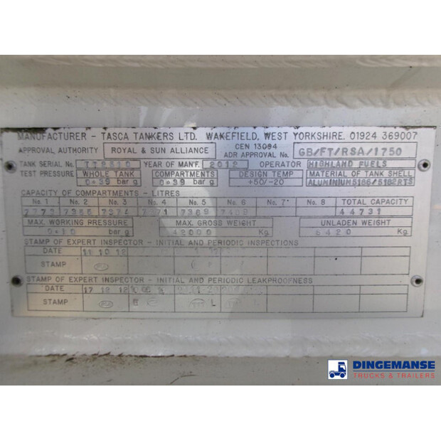 2012 Tasca Tankers LTD OTHERS-43069907