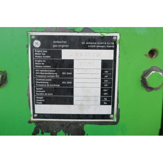 2012 Jenbacher J616SGSC02-43094929