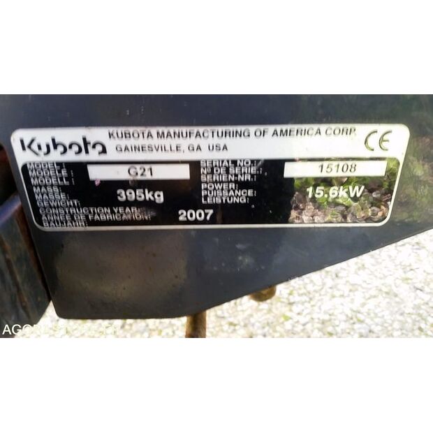 KUBOTA G21-43112770