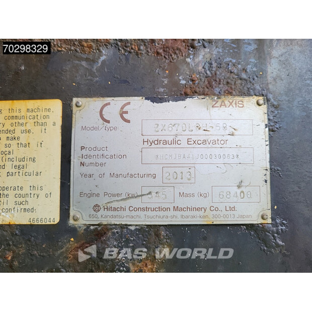 2013 Hitachi ZX670LCH-5B-43113719