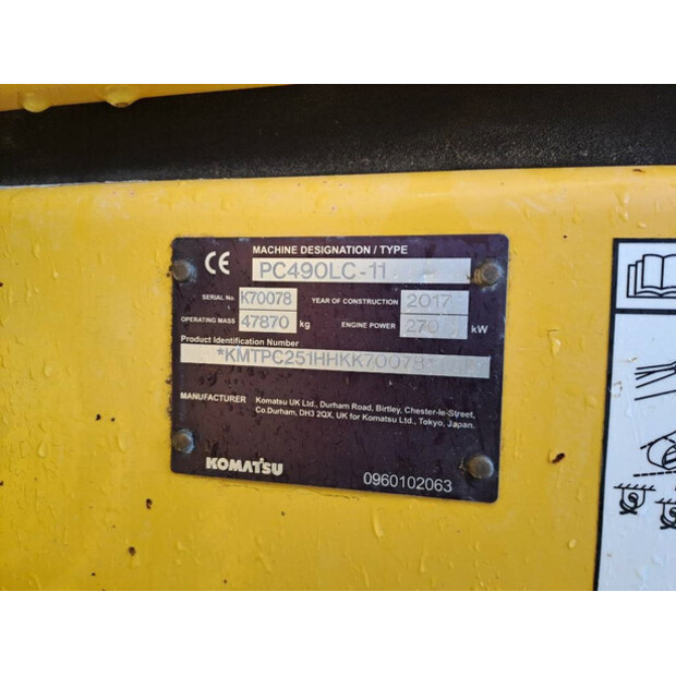 2017 Komatsu PC490LC-11-43137444