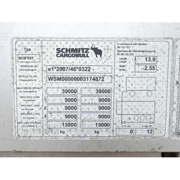 2013 Schmitz Cargobull SCB*S3T-43138127